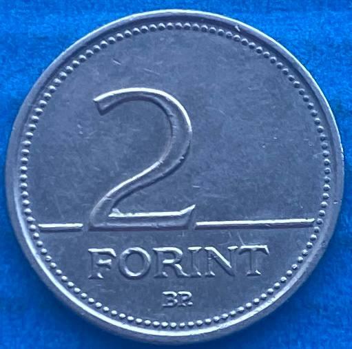 Монета Угорщини 2 форинта 1996-2001 рр., фото 1