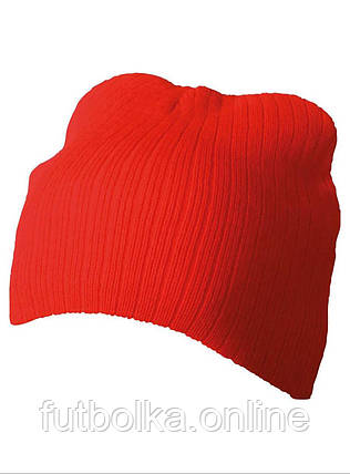 Червона шапка в'язана Rib Beanie Myrtle Beach, фото 1