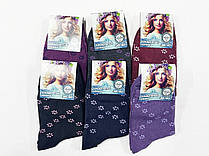 Комплект жіночих теплих шкарпеток 6 пар (36-40) "Квіти"