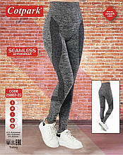 Жіночі лосини колір темно-сірий меланж S