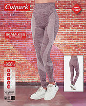 Жіночі лосини колір бордово-рожевий меланж XL