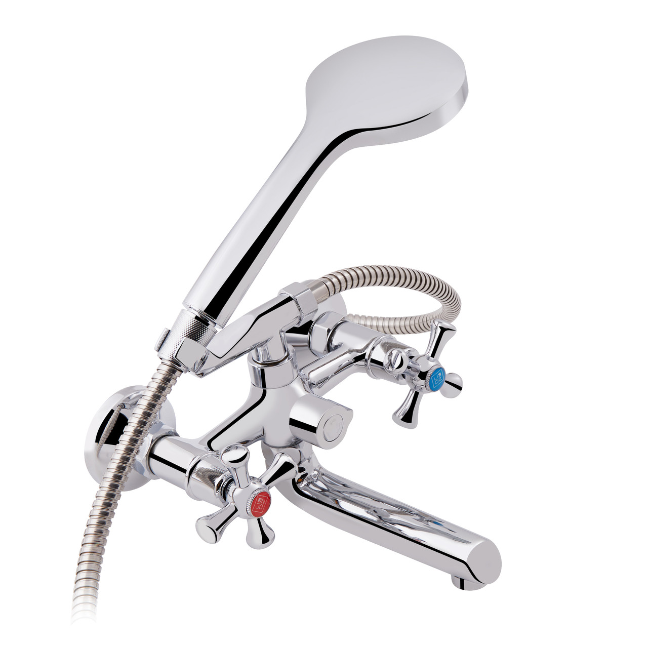 Змішувач для ванни короткий Lamb 142 (75 21 142) Chrome, Lidz, Арт.54389