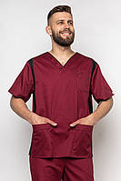 Куртка медична Манхеттен чоловіча, марсал