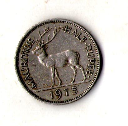 Маврикій Королева Софія II 1⁄2 рупії, 1975 No1358, фото 1