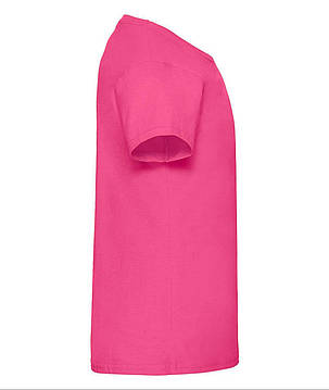 Малинова дитяча футболка для дівчинки класична Valueweight girls Fruit of the loom, фото 2