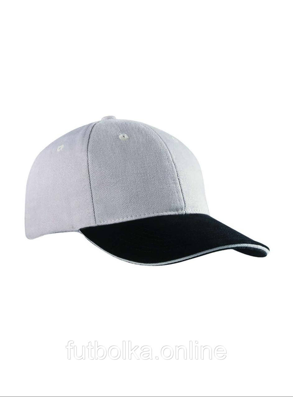 Світло-Сіра кепка без принту 6 Panel Sandwich Cap Myrtle Beach