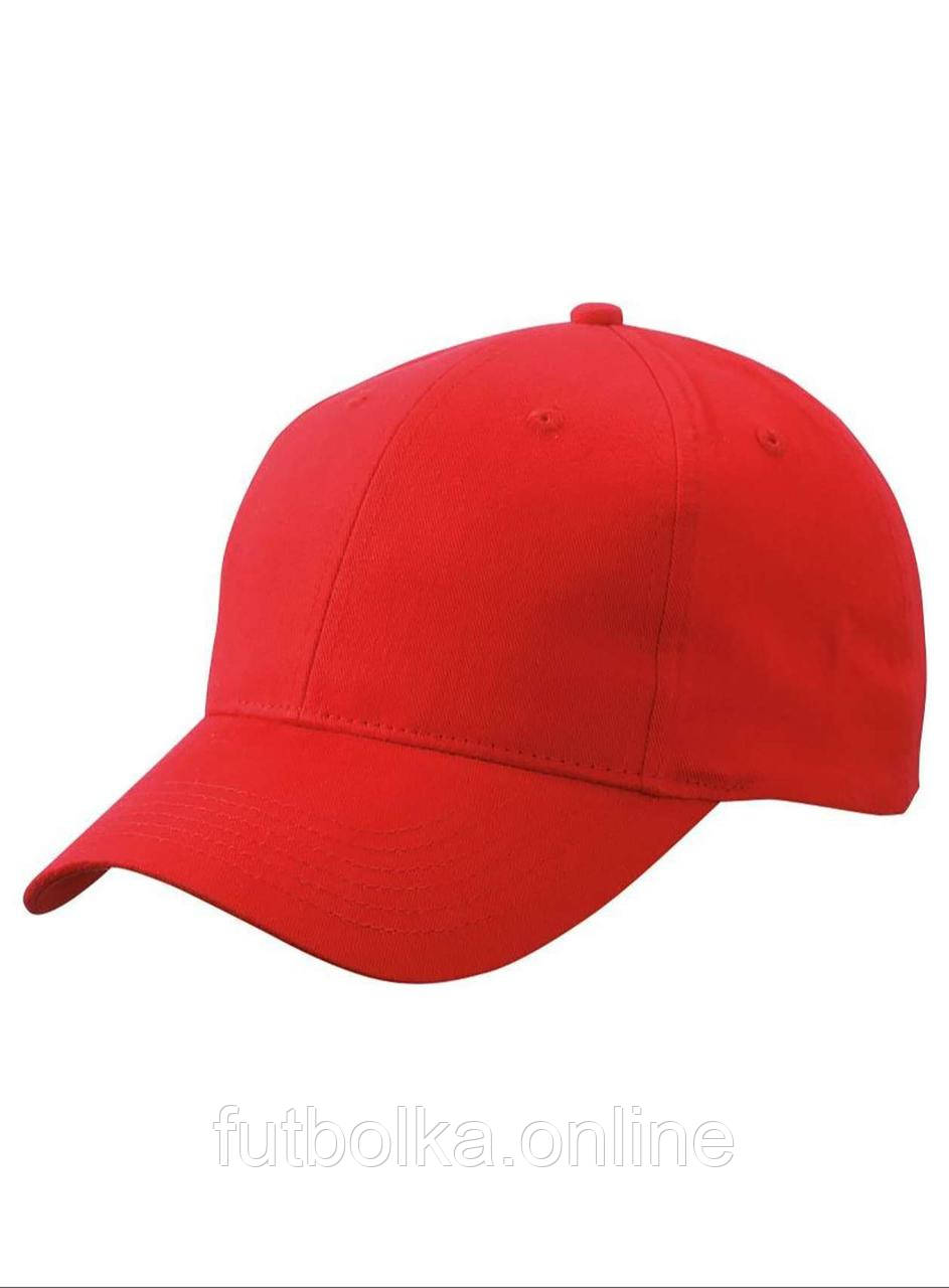Червона кепка однотонна Brushed 6 Panel Cap Myrtle Beach