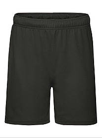 Чорні дитячі шорти для тренувань Kids performance shorts Fruit of the loom