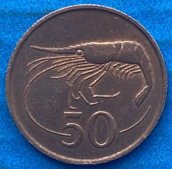 Монета Ісландії 50 аурар 1981 р