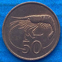 Монета Ісландії 50 аурар 1981 р