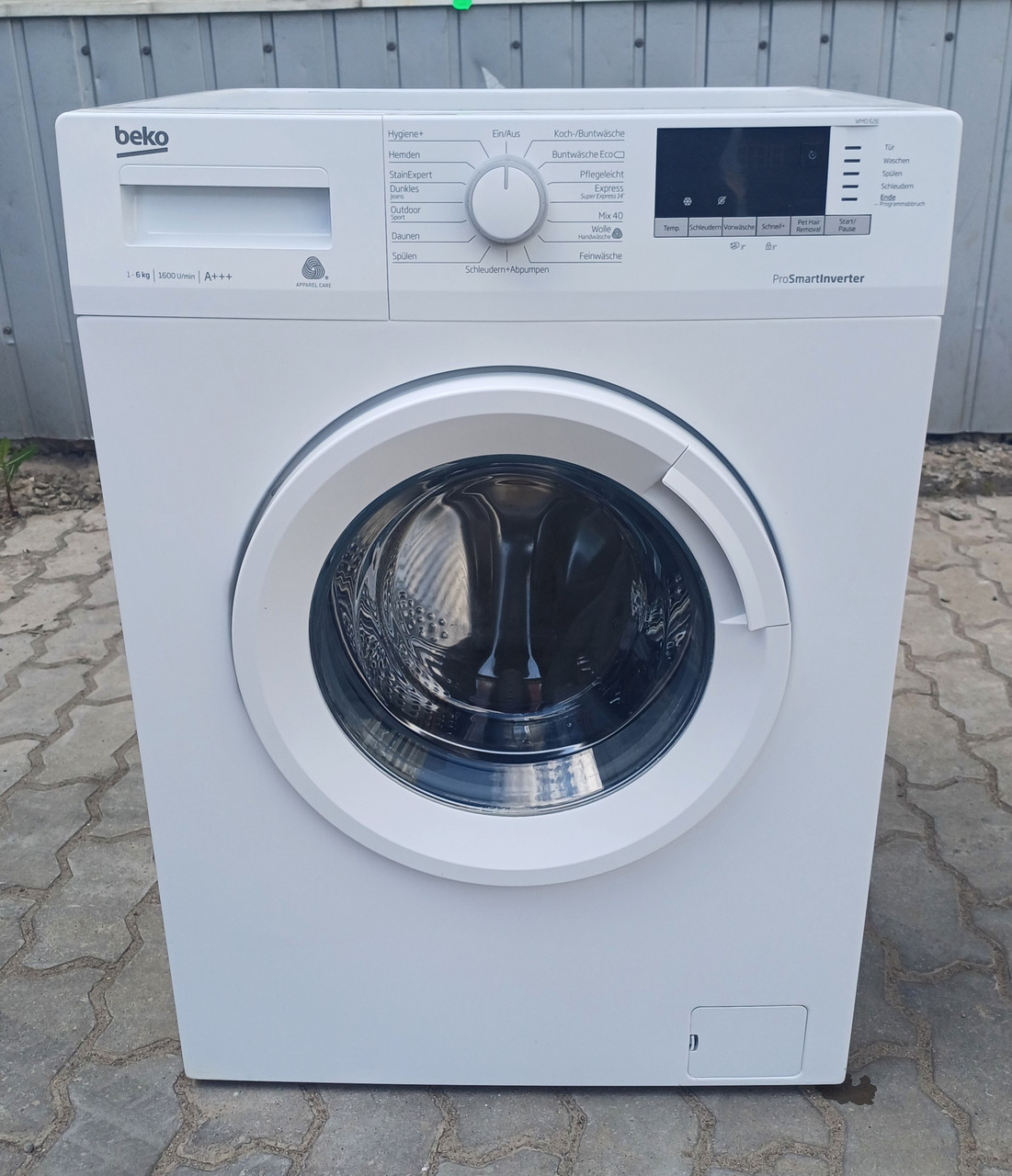 Вузька пральна машина Beko WMO 626 6 кг 1600 об ProSmart інвертор б/в, фото 1