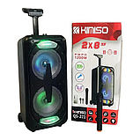Бездротова портативна Bluetooth колонка Kimiso 1200W із провідним мікрофоном QS-221, фото 10