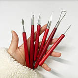 Професійний Набір Інструментів для Скульптури з Керамічної Глини 6 Шт. Різноманітні Інструменти для Рукоділля, фото 2