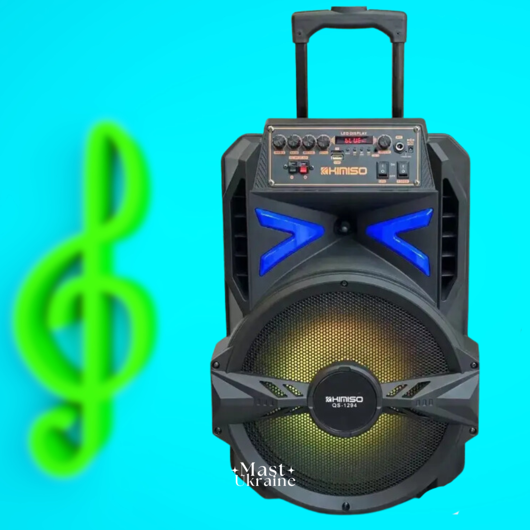 Бездротова портативна Bluetooth колонка Kimiso 3000 Вт з провідним мікрофоном QS-1294