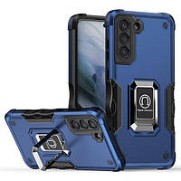 Протиударний чохол для Samsung Galaxy А35 5g синій з кільцем підставкою