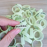 WURKKOS Silicone Ring 22-30 mm Силіконове кільце, Флуоресцентне, Протиковзне, для ліхтарів та іншого, фото 2