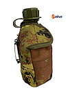Фляга Solve NATO тактична з утепленим чохлом та алюмінієвою чашкою 1 літр Vegetato KT6004035, фото 4