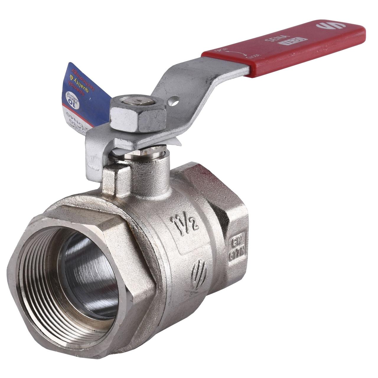 Кран кульовий для води ARCO SENA DN 1 1/2" (PN 40) внутрішній-внутрішній 150107, фото 1