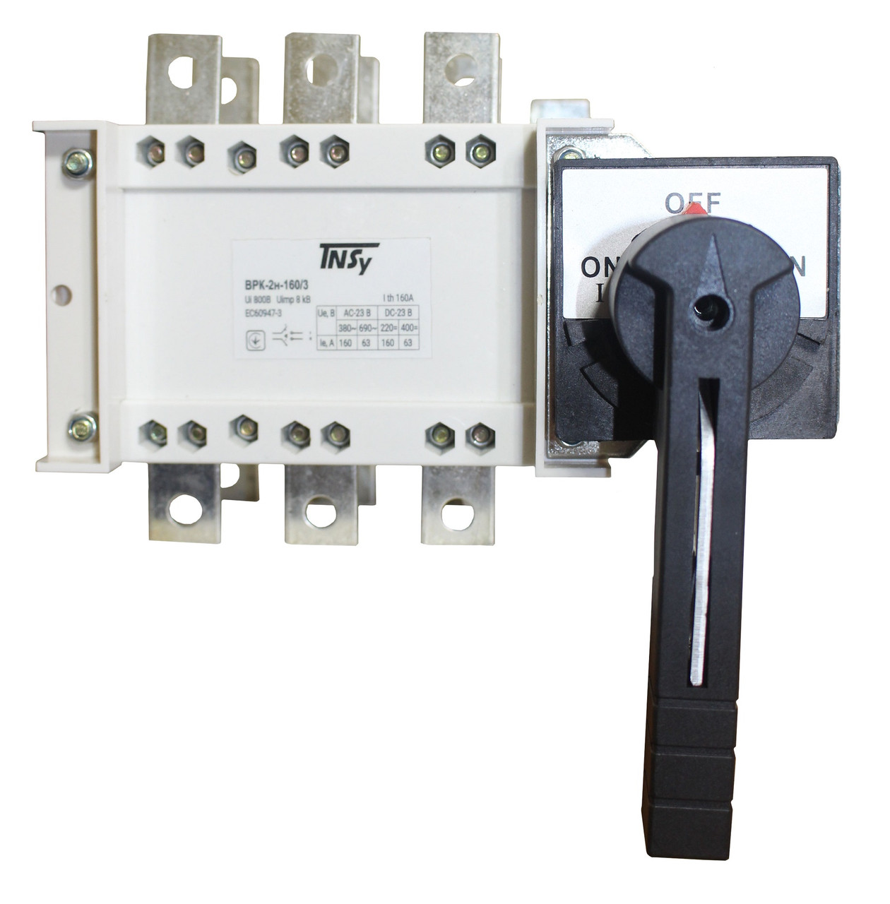 Вимикач-роз'єднувач ВРК-2н 160А 3Р на 2 направлення не з'ємна рукоятка Ny95505536