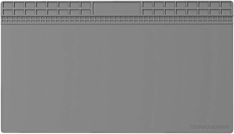 Теплоізоляційний силіконовий килимок TELIJIA TE-713 для паяння та ремонту техніки 700x400 мм Grey