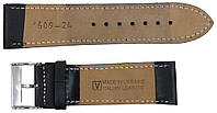 Ремінець для годинника шкіряний Mykhail Ikhtyar, Україна Ш24 мм чорний, фото 2
