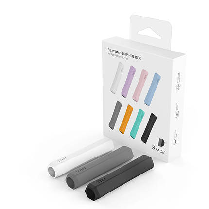 Чохол TPU Goojodoq capture для стилуса Apple Pencil 3 2 1 Gen 3 шт White/Black/Grey, фото 1