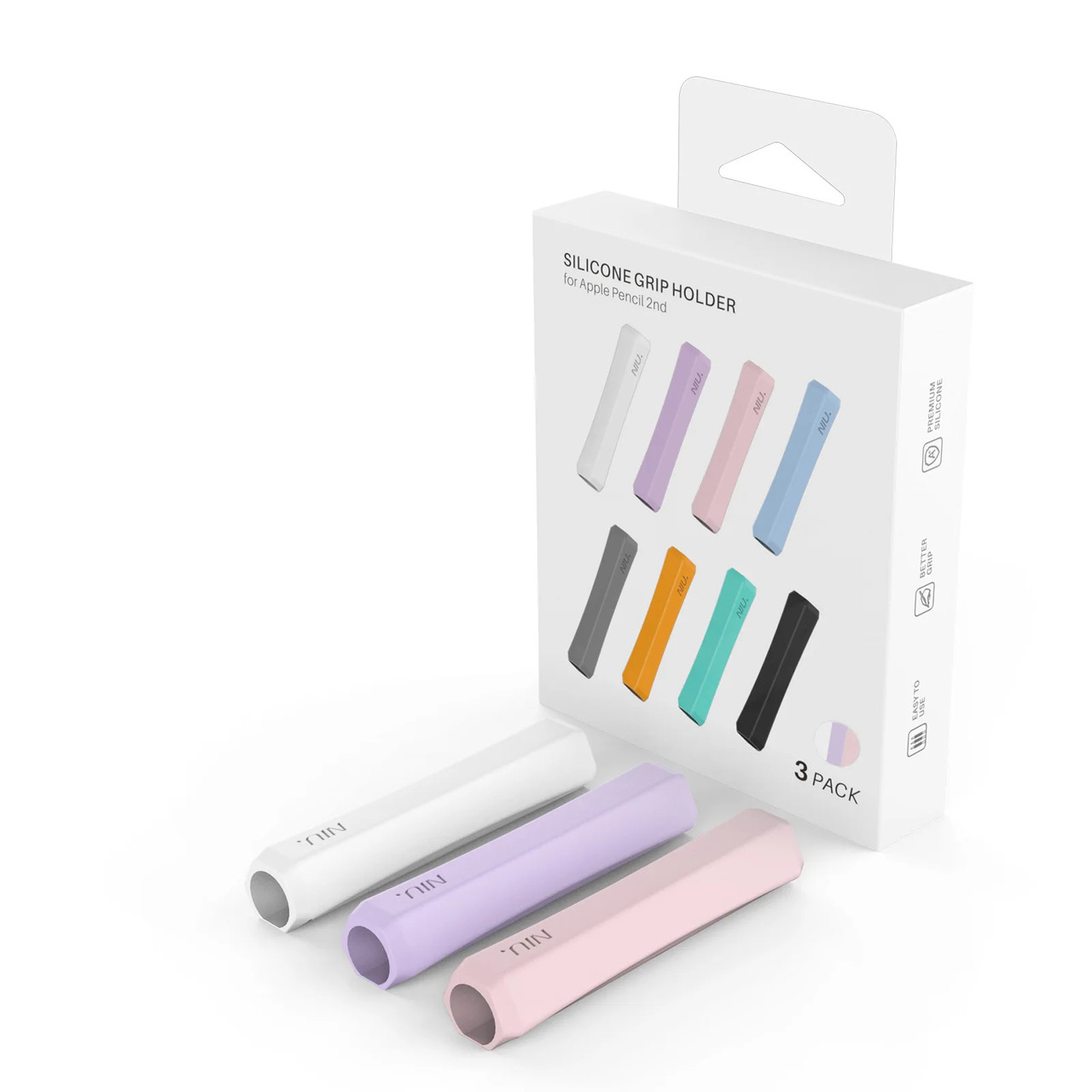 Чохол TPU Goojodoq capture для стилуса Apple Pencil 3 2 1 Gen 3 шт White/Purple/Pink