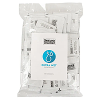Гладкі презервативи в рясній смазці Secura - Extra Wet 1 шт