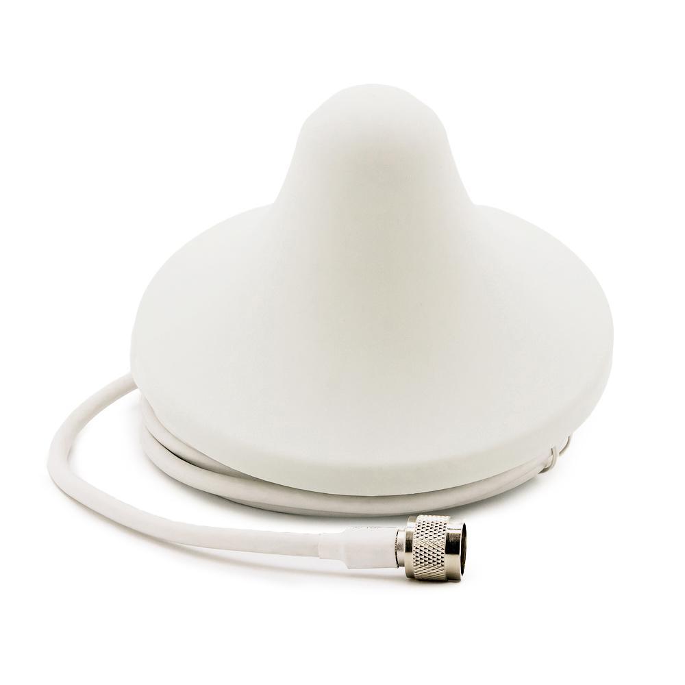 Антена для репітера купольна "грибок" 3 дБі з 3 м кабелю 800-2700 МГц, фото 1