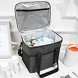 Набір термосумка великого об'єму на 22л Brivilas, 6 шт гелевих акумуляторів холоду, фото 2