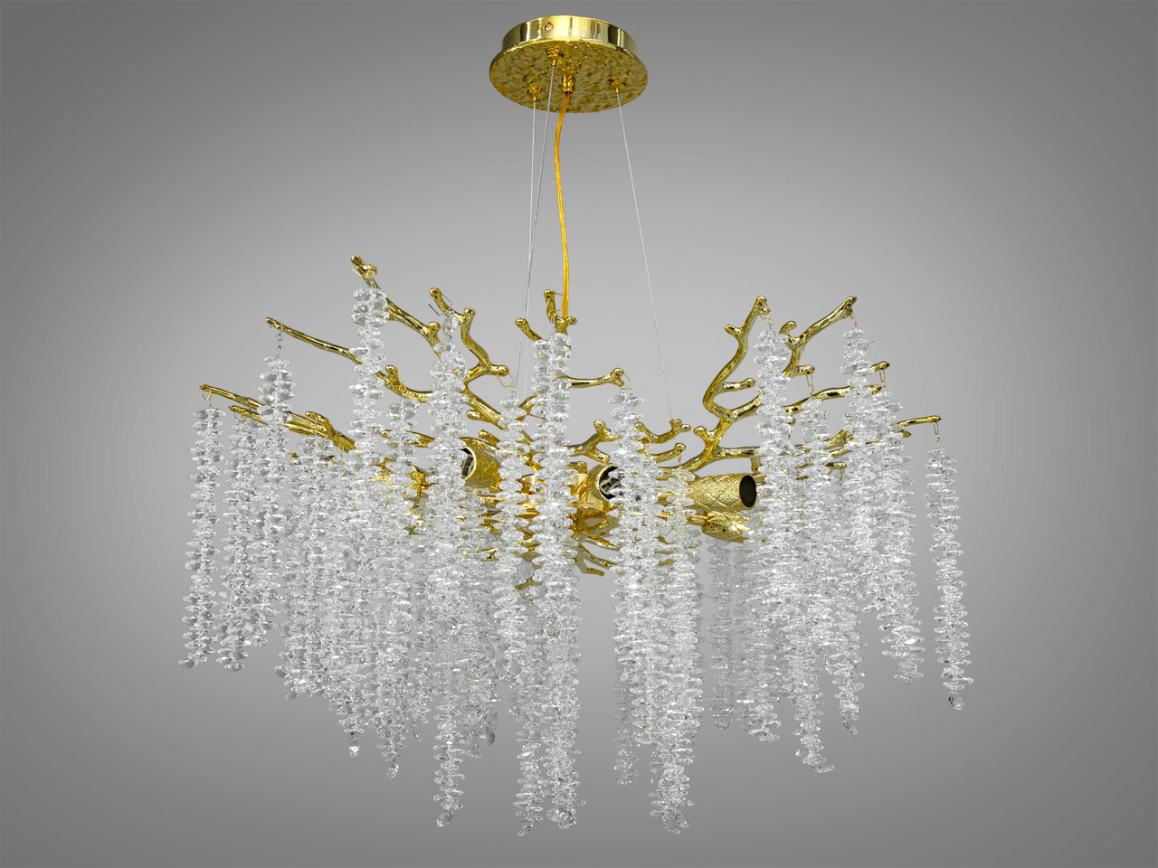 Сучасна кришталева люстра 608-600GD, фото 1