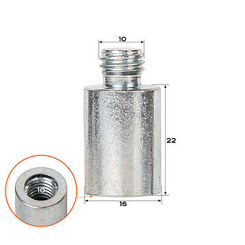 Подовжувач газового амортизатора М10 х 22 мм HP-trailer 20474, фото 2