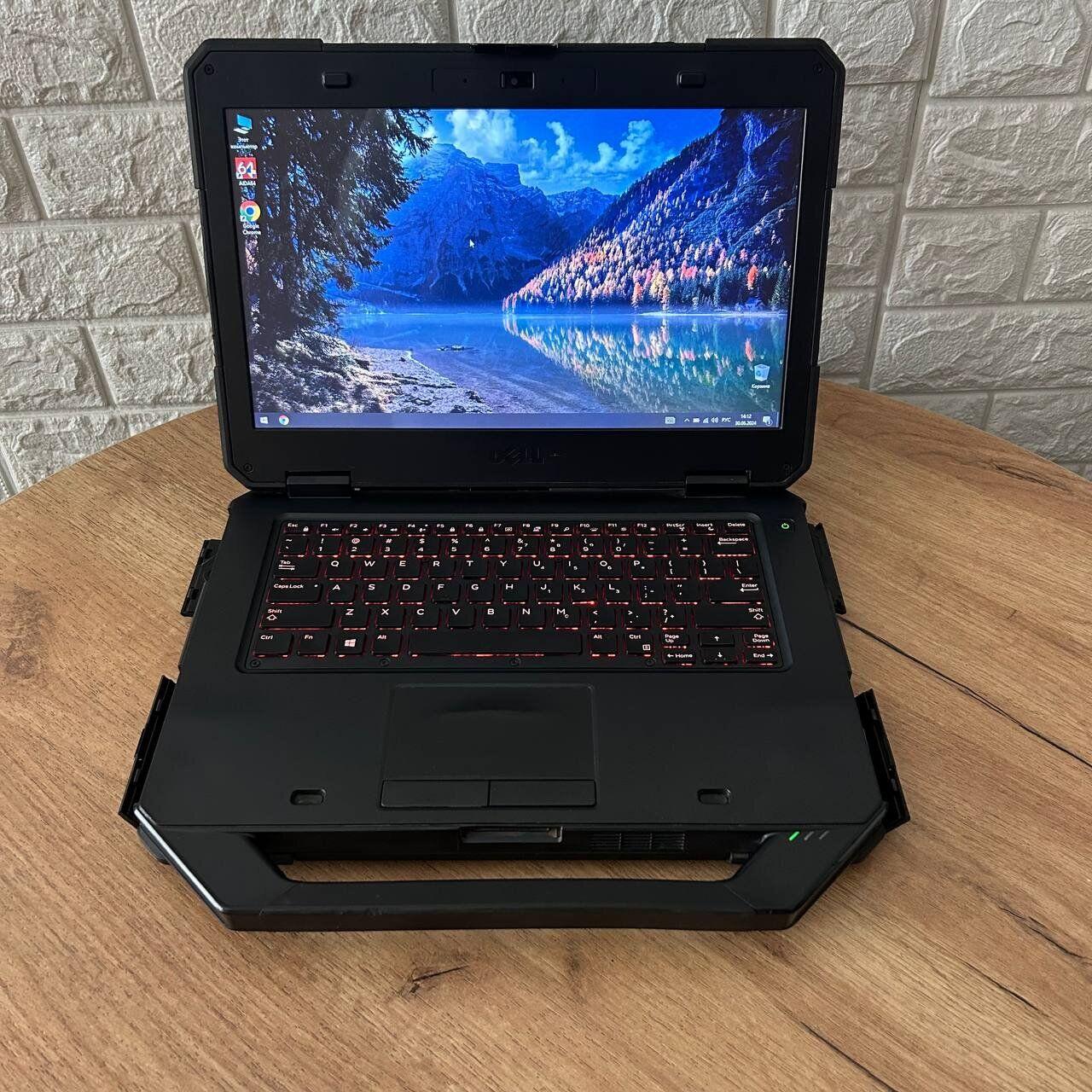 Б/в Захищений ноутбук Б-клас Dell Latitude 5414 Rugged 14" 1366x768| Core i5-6300U| 8 GB RAM| 512 GB SSD| HD 520