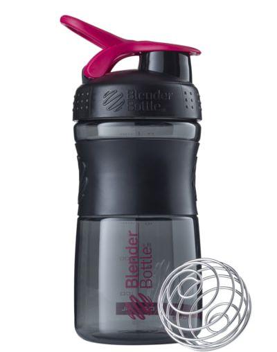 Шейкер спортивний (пляшка) BlenderBottle SportMixer 20oz/590ml Black/Pink (Original), фото 1