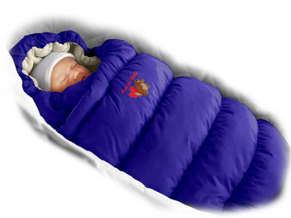 Пуховий конверт Inflated (Синій+овчина), болонья, синтетичний Пух "Fluffy balls", фото 2