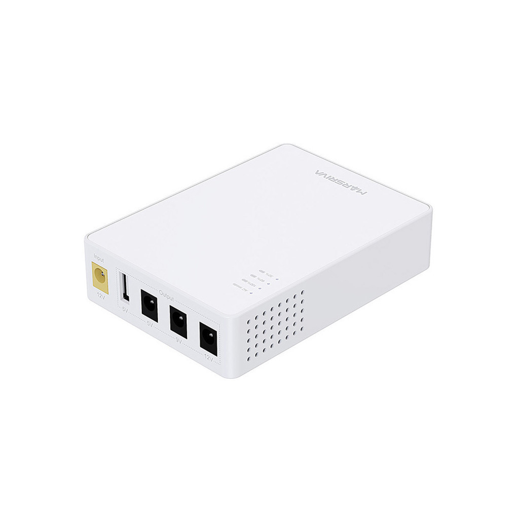 ДБЖ для роутера Marsriva KP3 (KP3) 10000 mAh White 5/9/12 В (Li-Ion, Output: 1xUSB + 3xDC)