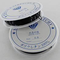 Силіконова волосінь-гумка, чорна.Китай