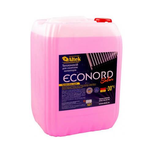 Теплоносій ECONORD Solar -30C 10л пропіленгліколь побутової антифриз для опалювальних систем і геліосистем