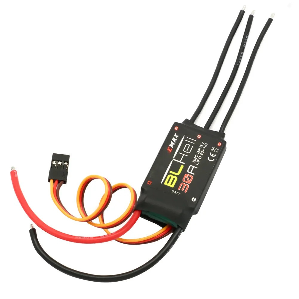 Регулятор мотору ESC 30A EMAX BLHeli 2-4S, для крила, мультикоптера
