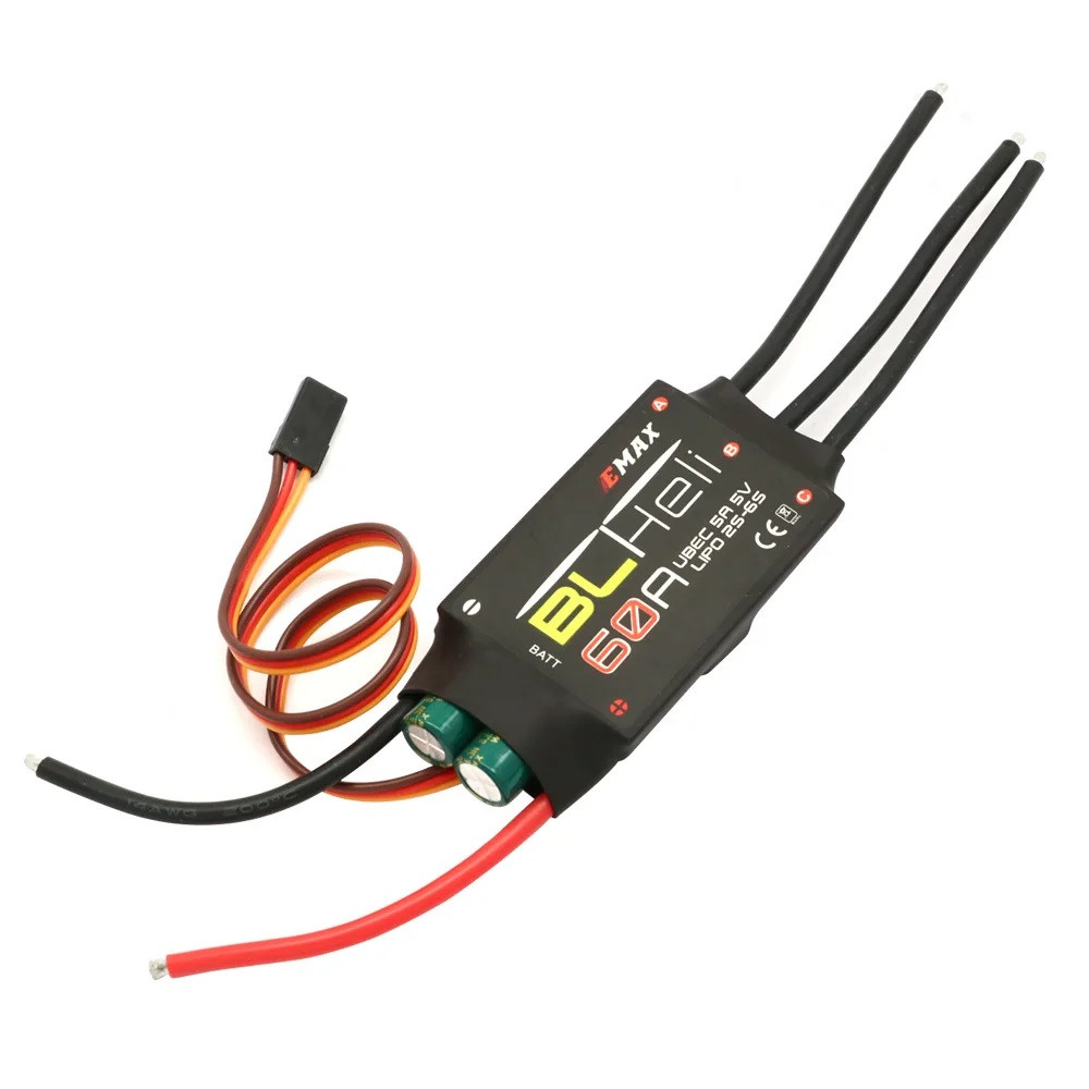 Регулятор мотору ECS 60A EMAX BLHeli 2-6S, для крила, мультикоптера