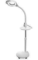 Лампа-лупа підлогова гофра 009 з регулюванням без кришки з колесами