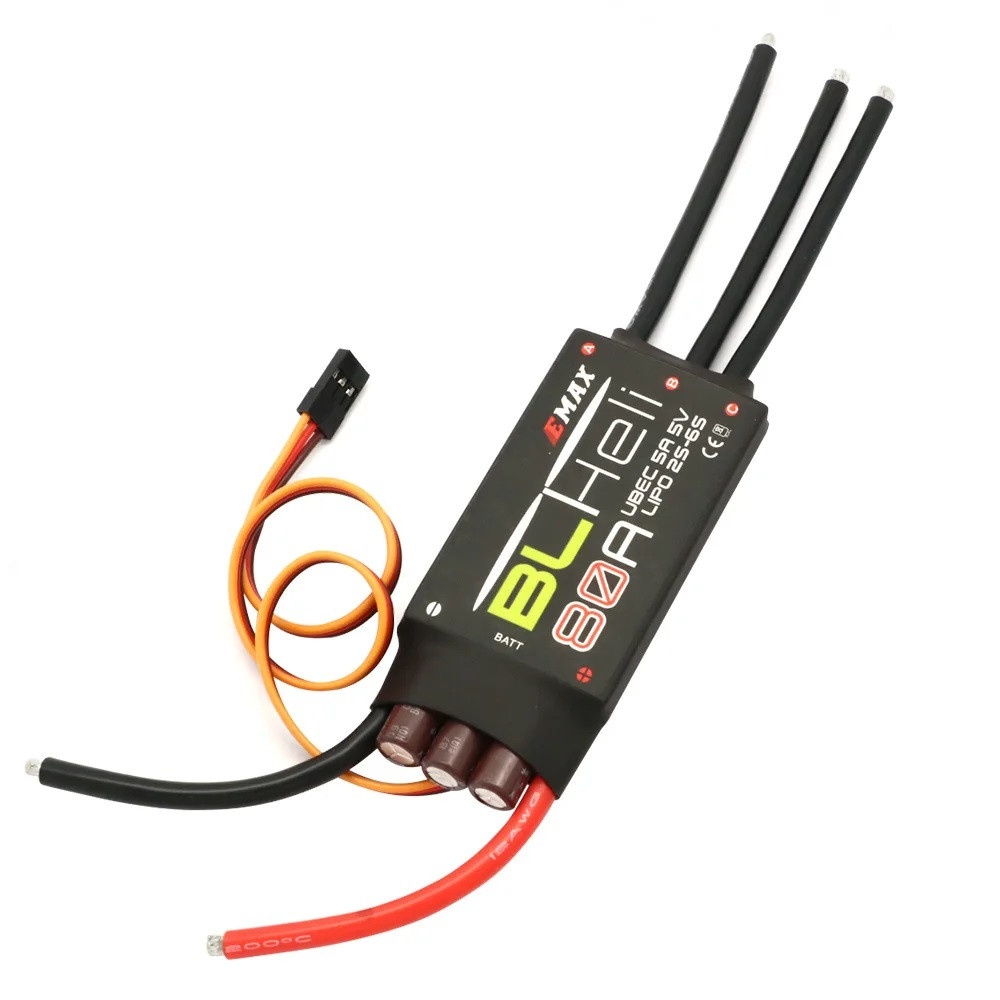 Регулятор мотору ESC 80A EMAX BLHeli 2-6S, для крила, мультикоптера