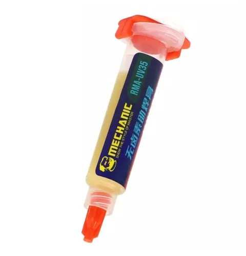 Флюс-паста для пайки Mechanic RMA-UV35 5 мл, в шприці