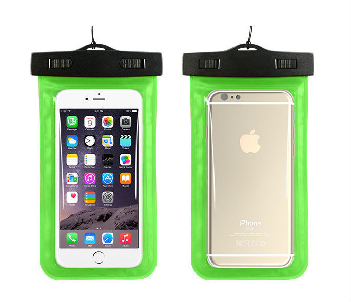 Водонепроникний чохол для телефона Aqualife універсальний зелений, фото 1