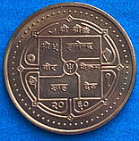 Монета Непалу 2 рупії 2001-03 рр., фото 2