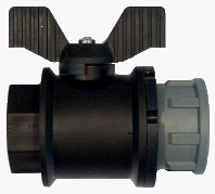 Кульовий кран ВР із накидною гайкою 3/4". Фітинги TAVLIT, фото 1