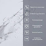 Самоклеюча вінілова плитка в рулоні білий повітряний мармур 3000х600х2мм Глянсова SW-00001287, фото 2