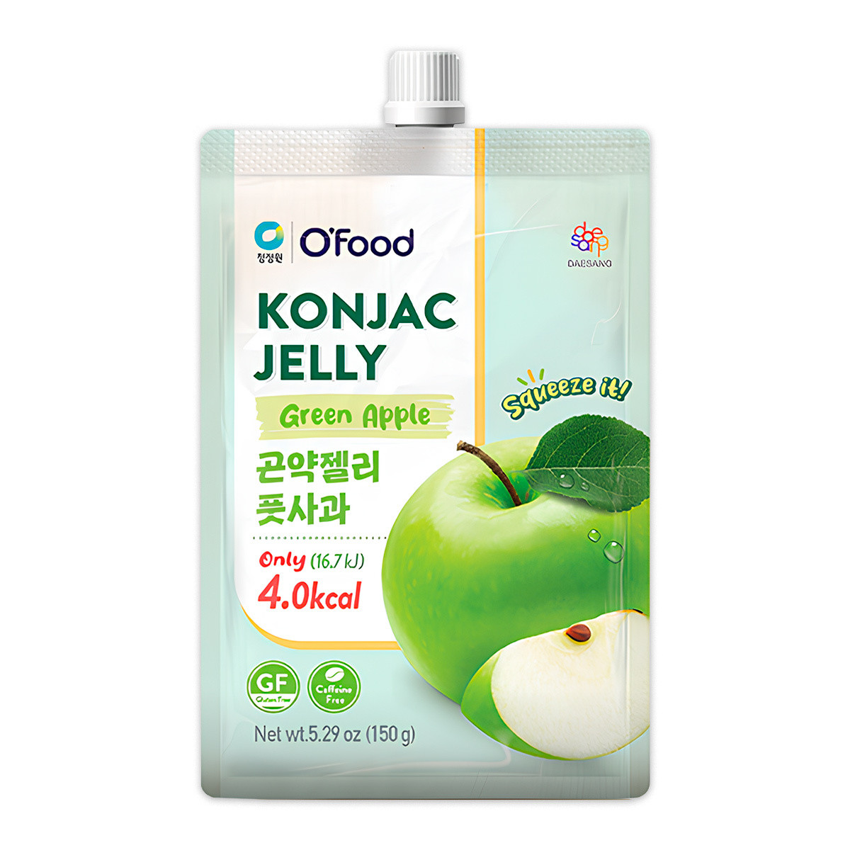 Конжак Джелі зі смаком яблука 150г OFOOD, Південна Корея