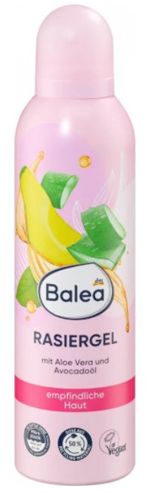 Гель для гоління з алоє вера та маслом авокадо Balea, 200 мл. (Німеччина), фото 1