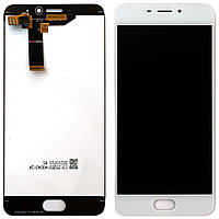 Дисплей (екран) Meizu M6 M711H з тачскрином Розпадажу (білий Оригінал)